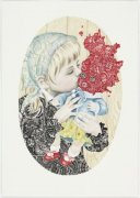 IT IV (The Doll) -  2011, watercolor and felt-tip pen, 52x37 cm. excl. frame 
   